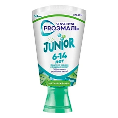 Зубная паста Sensodyne PROЭмаль Junior мятная жвачка, 50 мл