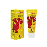 Детская зубная паста Betadent Kids малина (3-6 лет), 75 мл