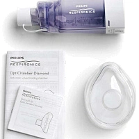Спейсер Philips Respironics OptiChamber Diamond HH1331 с маской среднего размера - изображение 4