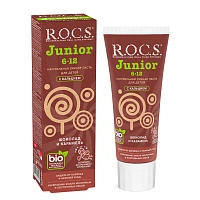 Детская зубная паста R.O.C.S. Junior Шоколад и карамель (от 6 до 12 лет), 60 мл