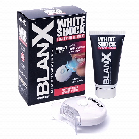 Зубная паста Blanx White Shock Treatment + LED Bite, 50 мл - изображение 1