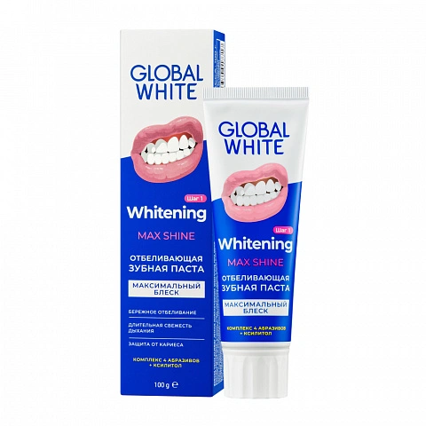 Зубная паста Global White Max shine, 100 г - изображение 1