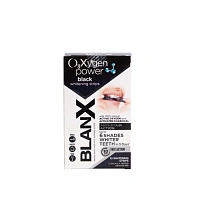 Отбеливающие полоски Blanx Black O3Xygen Power Whitening Strips, с углем