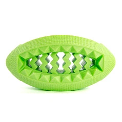 Игрушка для собак мяч регби EliteDog, зелёная