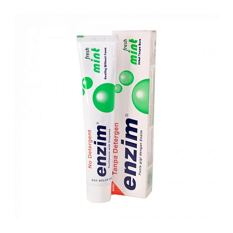 Зубная паста Enzim Fresh Mint свежая мята, 50 мл - изображение 1
