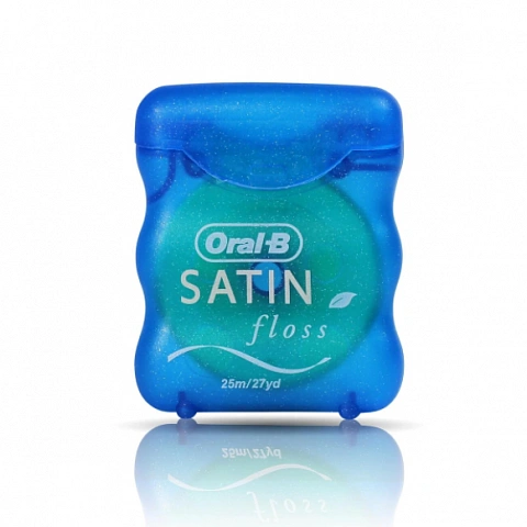 Вощеная нить Oral-B SatinFloss мята, 25 м - изображение 2
