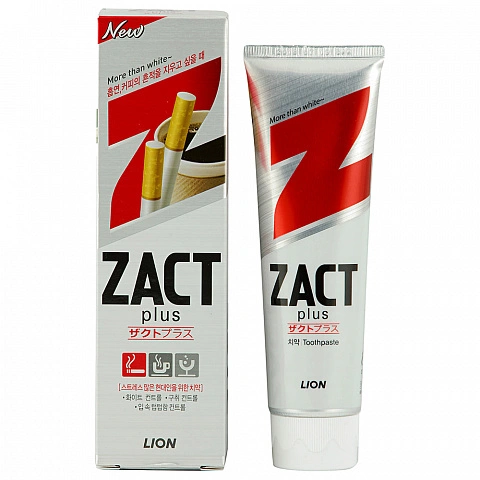 Зубная паста Lion Zact для устранения никотинового налета и запаха табака, 150 гр - изображение 1