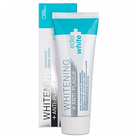 Зубная паста Edel White Anti-Plaque Whitening отбеливающая, 75 мл - изображение 1