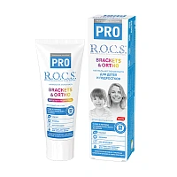 Зубная паста R.O.C.S. PRO Brackets & Ortho, для детей и подростков, 74гр
