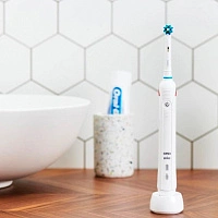 Электрическая зубная щетка Oral-B Smart 4100 Sensitive White - изображение 4