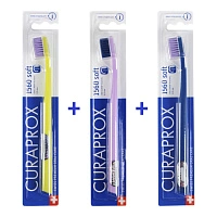 Набор из 3 щёток Curaprox 1560 Soft Салатовая/ Сиреневая/ Синяя - изображение 1