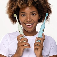 Набор из 2 электрических зубных щеток Revyline RL 075 DUO Limpet shell + Lime cream