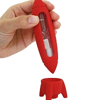 Песочные часы для контроля времени чистки J-me Rocket Timer красные - изображение 2