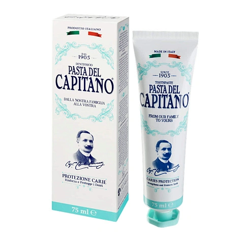 Зубная паста Pasta Del Capitano Protezione Caries (защита от кариеса), 75 мл - изображение 1