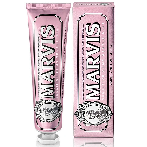 Зубная паста Marvis Sensitive Gums Gentle Mint Для Здоровья Дёсен, 75 мл - изображение 1