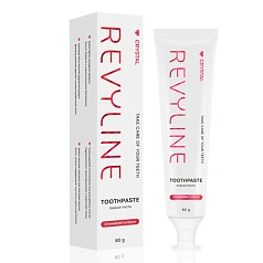 Зубная паста Revyline Crystal Клубника и персик, 80 г
