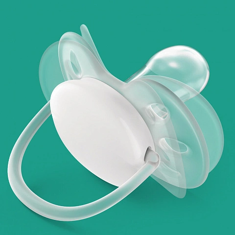 Соска-пустышка Philips AVENT Ultra Soft 6-18мес (2 шт) с рисунком SCF222/22 - изображение 2