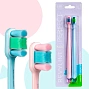 Набор зубных щёток Revyline Perfect 10000 DUO Розовая/Голубая - изображение 1