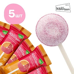 Леденец на палочке Ksilibon Bio Lollipop Гранат, Апельсин, Мята, 5 шт