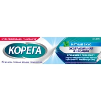 Крем для фиксации протезов КОРЕГА Экстра сильный мятный, 40г