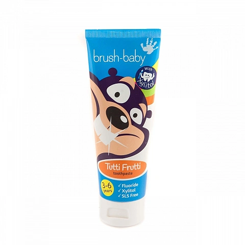 Зубная паста Brush-Baby Мультифрукт (от 3 до 6 лет), Бобёр, 50 мл - изображение 1