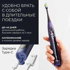 Электрическая зубная щетка Oclean X Lite Dark Blue