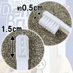 Зубная щетка с подвижным корпусом для маленьких и средних пород