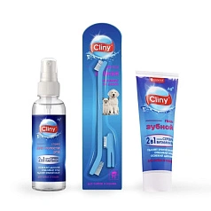 Набор из геля, спрея и щетки Cliny