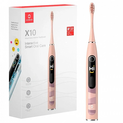 Электрическая зубная щетка Oclean X 10 розовая - изображение 1