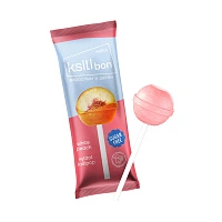 Леденец на палочке Ksilibon Lollipop Белый персик, 5 шт