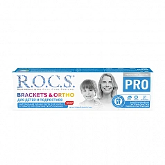 Зубная паста R.O.C.S. PRO Brackets & Ortho, для детей и подростков, 74гр