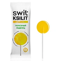 Леденец на палочке Swit Ksilit by Revyline Mix с витамином С, 8 шт