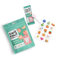 Леденец на палочке Swit Ksilit by Revyline Персик, 8 шт