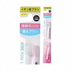 Насадки Hukuba для зубной щетки Kiss you супер-компактные средней жесткости, 2 шт