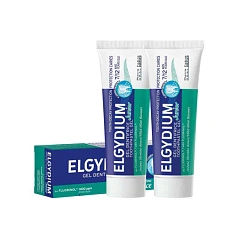 Набор из 2 зубных паст Elgydium Pierre Fabre Junior Mild Mint, от кариеса
