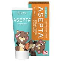 Детская зубная паста Асепта Kids со вкусом тутти-фрутти (от 4 до 8 лет), 50 мл