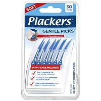 Силиконовые зубочистки Plackers Gentle Picks (0,5 мм), 30 шт