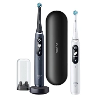 Набор из двух электрических зубных щеток Oral-B iO 7 Duo Black Onyx, White Alabaster - изображение 1