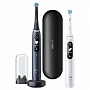 Набор из двух электрических зубных щеток Oral-B iO 7 Duo Black Onyx, White Alabaster - изображение 1