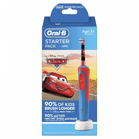 Электрическая зубная щетка Oral-B Cars Vitality Kids D12.513K (с 3-ех лет) - изображение 2