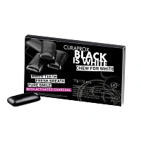 Жевательная резинка Curaprox Black is White, 12 шт - изображение 1