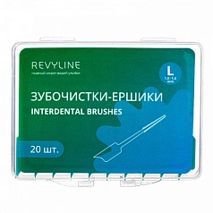 Зубочистка-ёршик Revyline L, 20 шт.