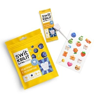 Леденец на палочке Swit Ksilit by Revyline Черника, 8 шт