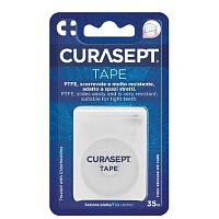 Зубная нить Curasept PTFE Tape Dental Flos CHX 0,2%, 35 м