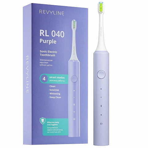 Электрическая зубная щетка Revyline RL 040 Фиолетовая - изображение 1