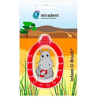 Детская щетка-прорезыватель miradent INFANT-O-BRUSH красная - изображение 1