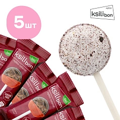 Леденец на палочке Ksilibon Bio Lollipop Чери кола, 5 шт