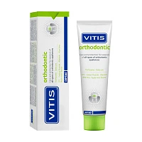 Зубная паста Vitis Orthodontic со вкусом яблока и мяты, 100 мл