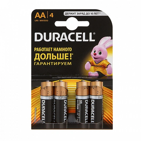 Батарейки DURACELL AA (4 шт) - изображение 1