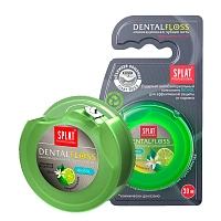 Вощеная нить Splat Dental Floss с бергамотом и лаймом, 30 м